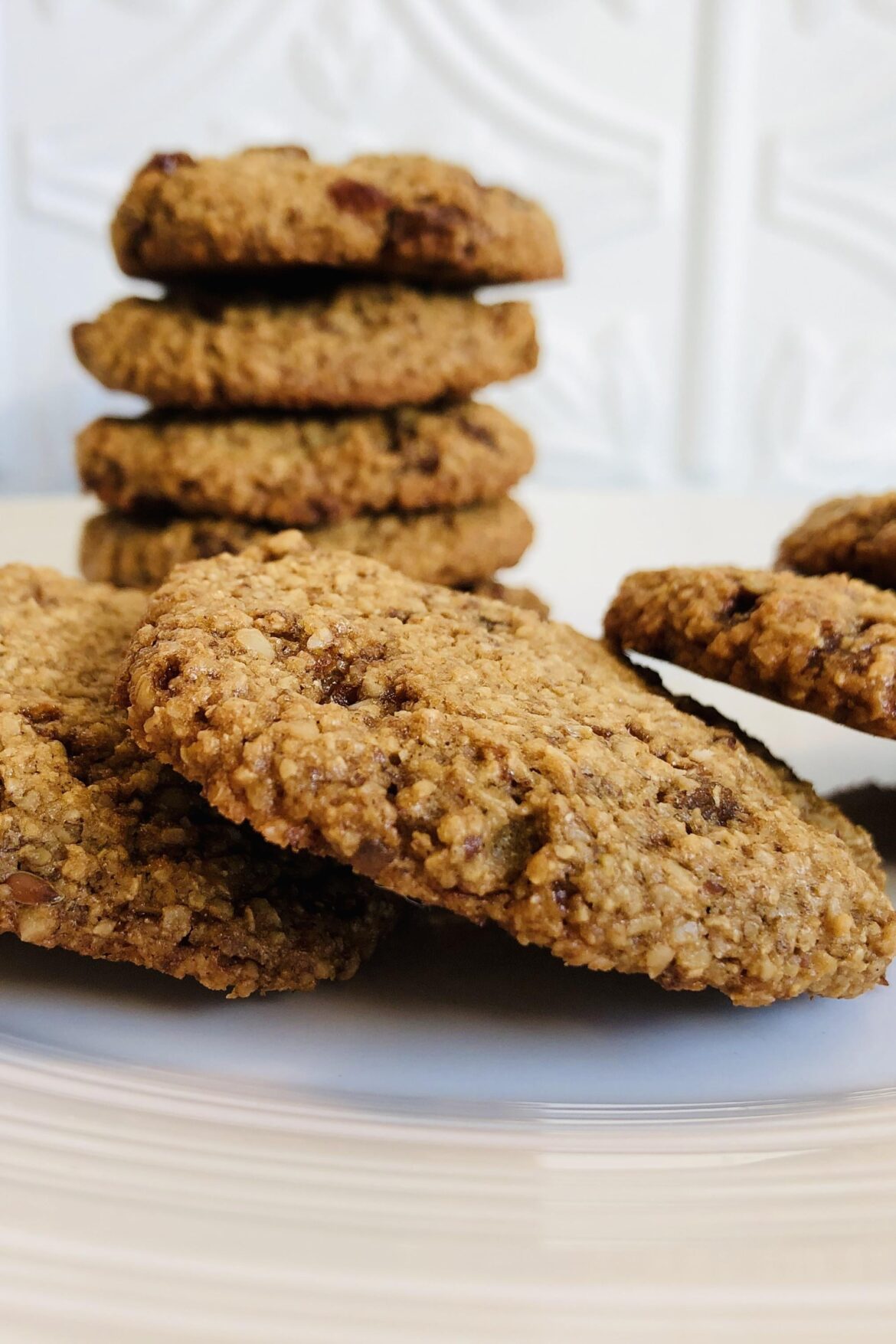 Vegan oat flour cookies