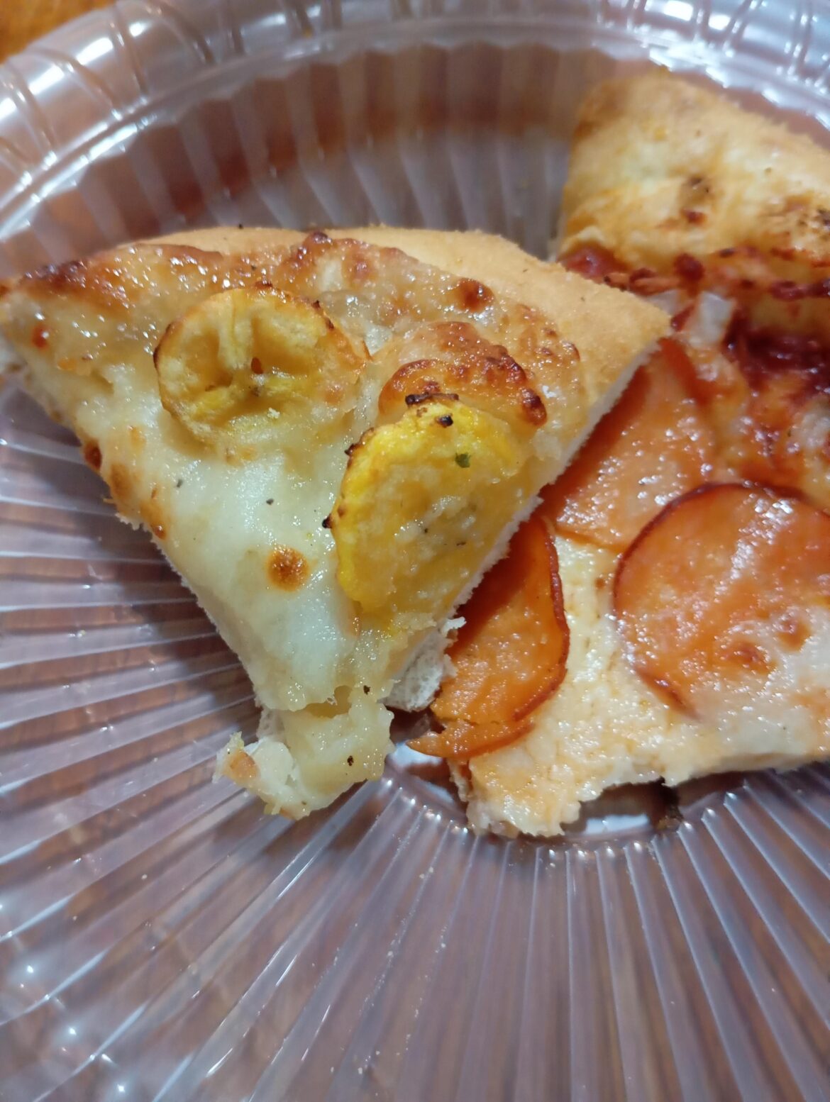 got this slice of banana pizza