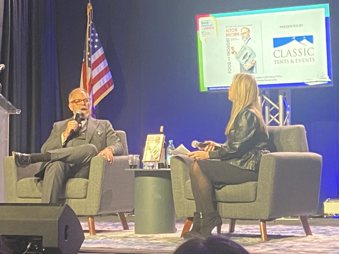 Alton Brown talks food and AI at MJCCA Book Festival