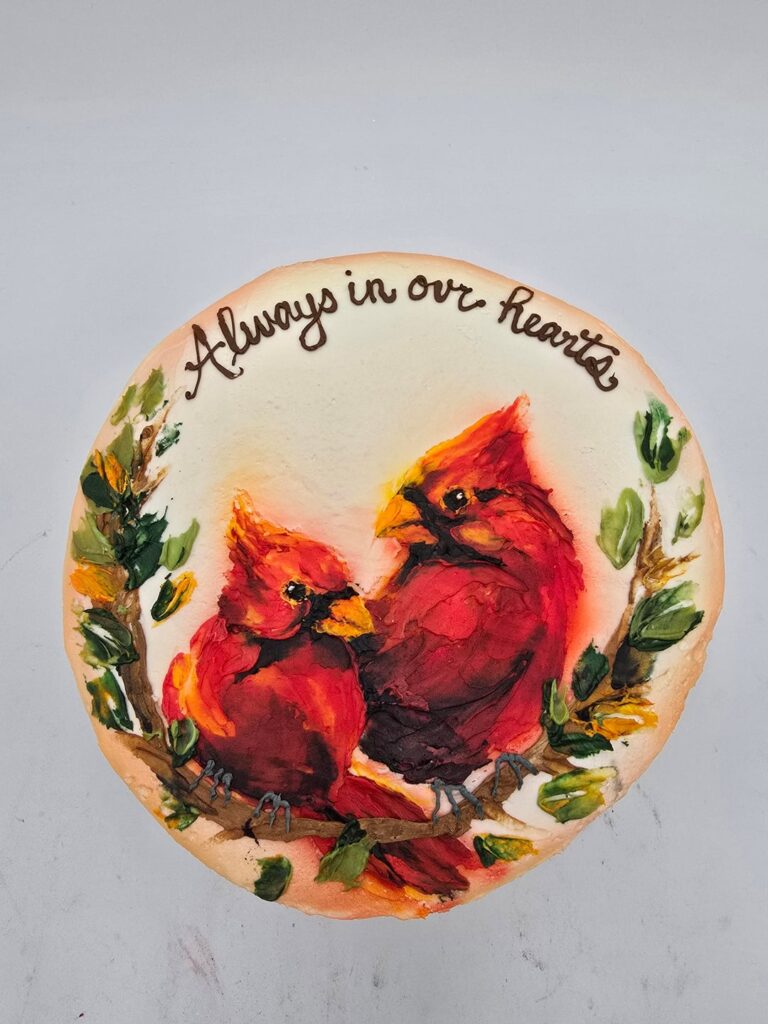 Palette Knife’d Cardinals (+ progress photos) Palette Knife'd Cardinals (+ progress photos)