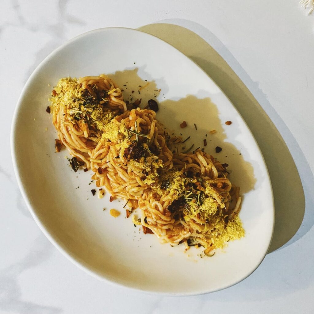 shirataki spaghetti but “fancy”