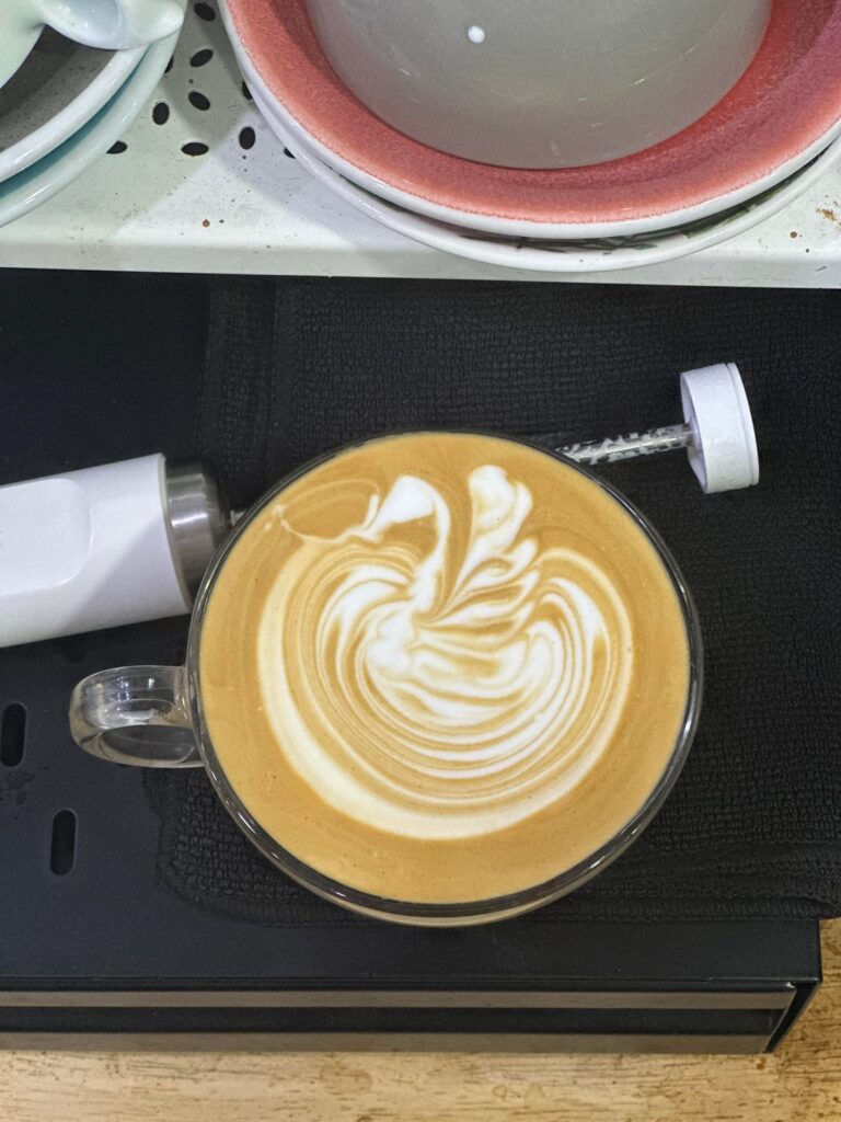 No espresso machine, no problem — hand-crafted swan with NanoFoamer + Picopresso 🦢☕