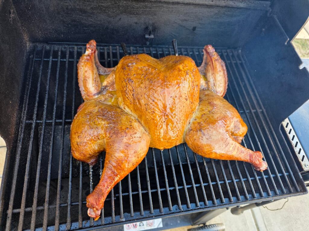 Turkey on the searwood! Turkey on the searwood!