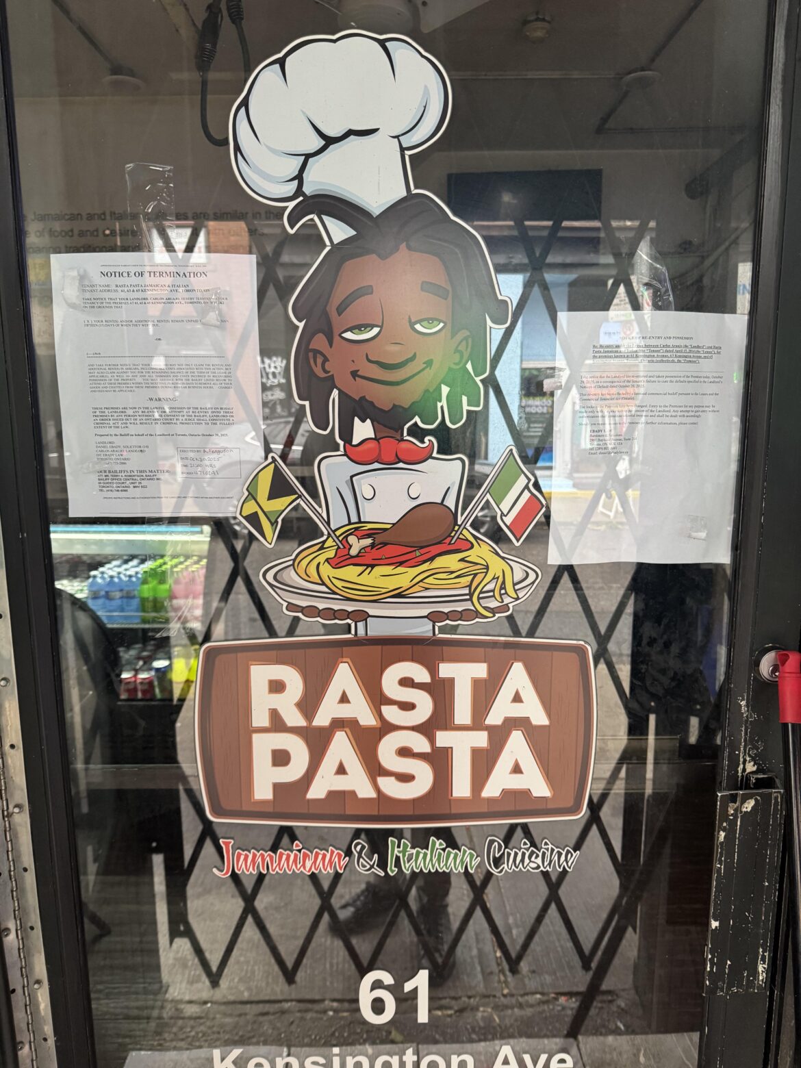 Rasta Pasta’s Kensington Locations Closed