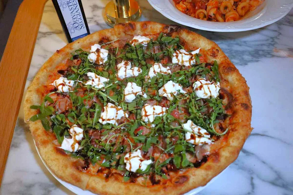 LAVO - burrata pizza