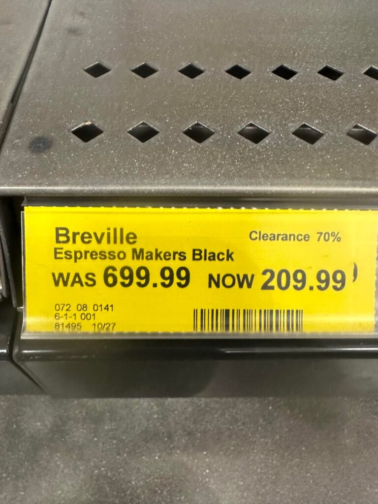 [USA-Target] 70% off. I got a great deal on a Breville Barista Express!