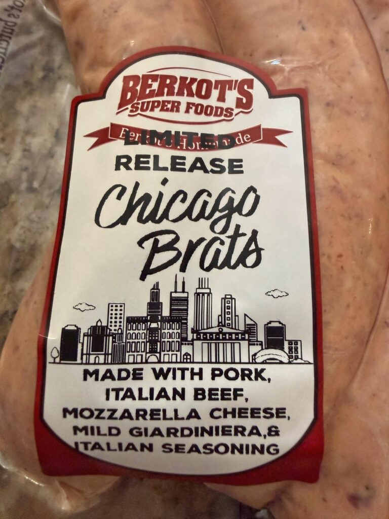If you live near a Berkot’s grab these amazing brats!