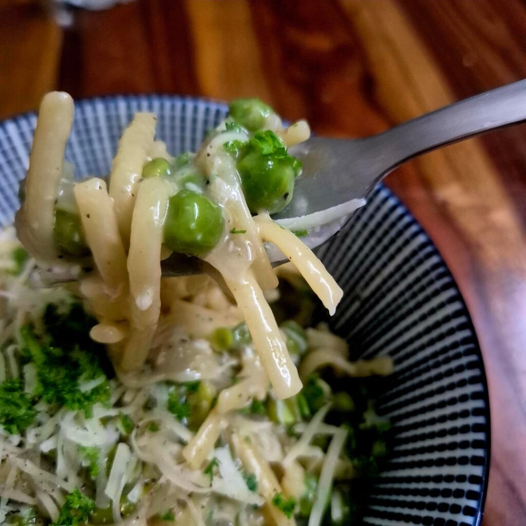 Pasta e piselli - from your Indian resident again