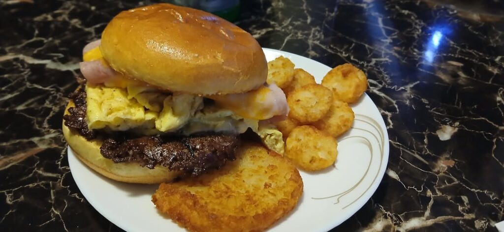 Breakfast burgers!!!