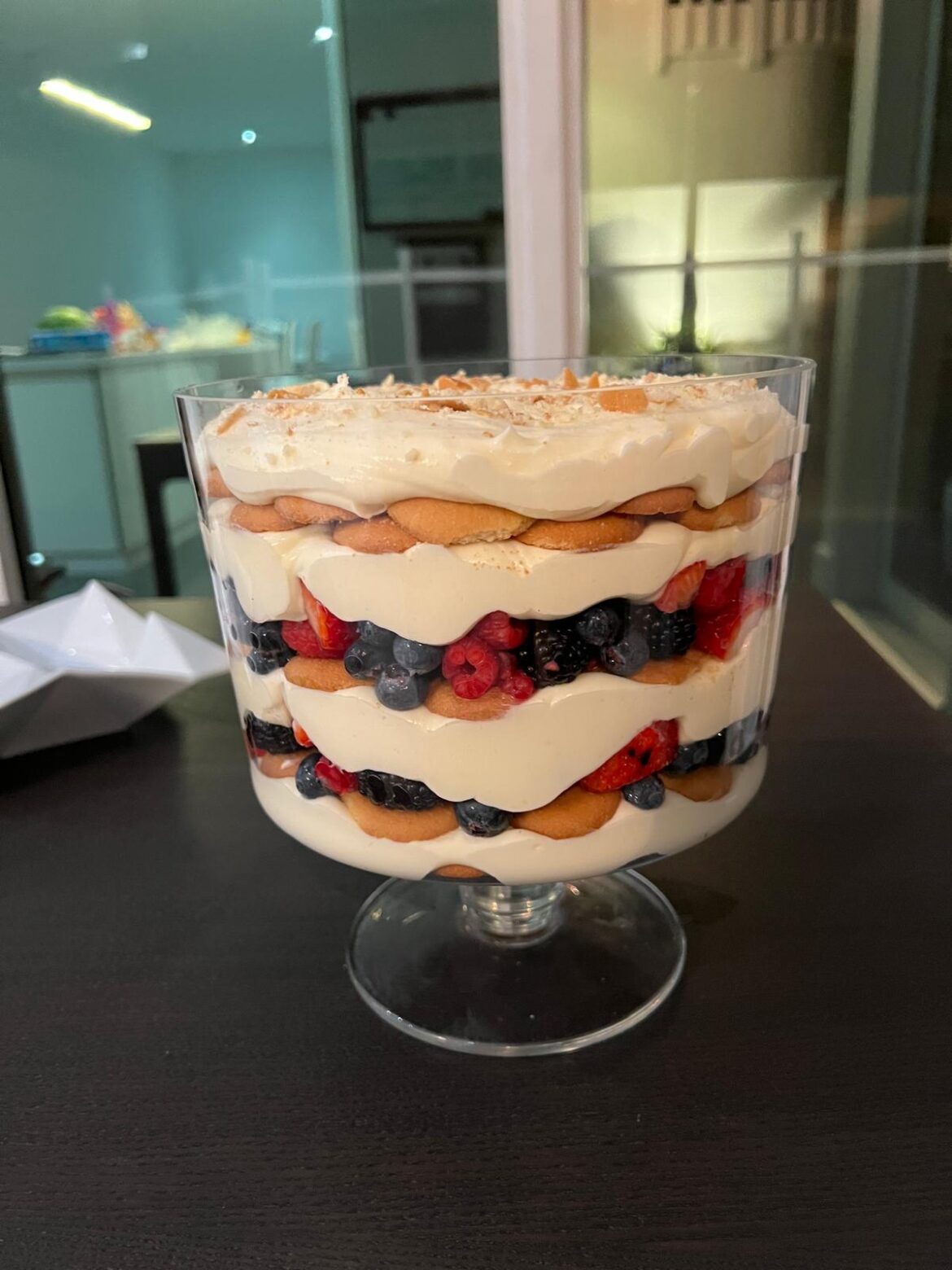 Berries Pudding- Homemade