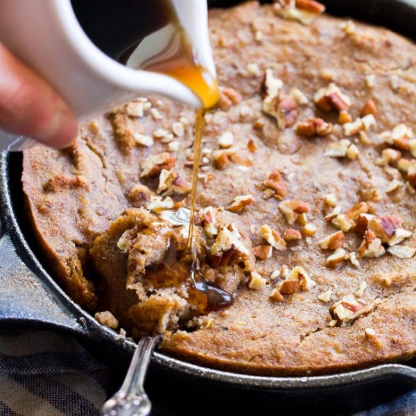 maple pecan banana breakfast bake