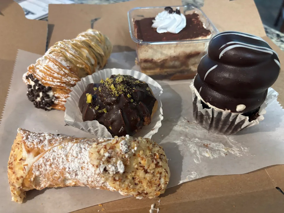 A sampling of sweets and pastries from Tony Cannoli Sweets & Eats in Woodhaven.