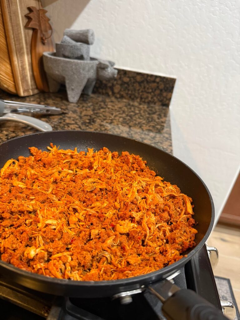 Leftover choripollo tacos