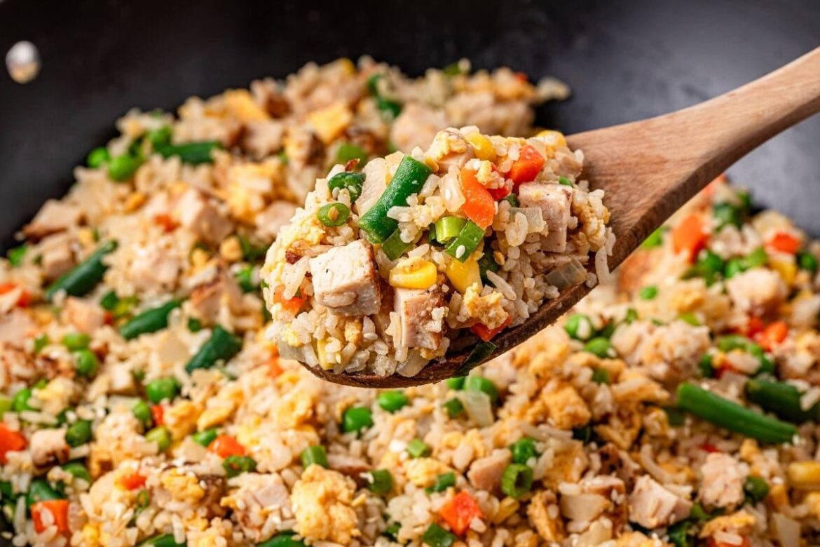 Leftover Turkey Fried Rice
