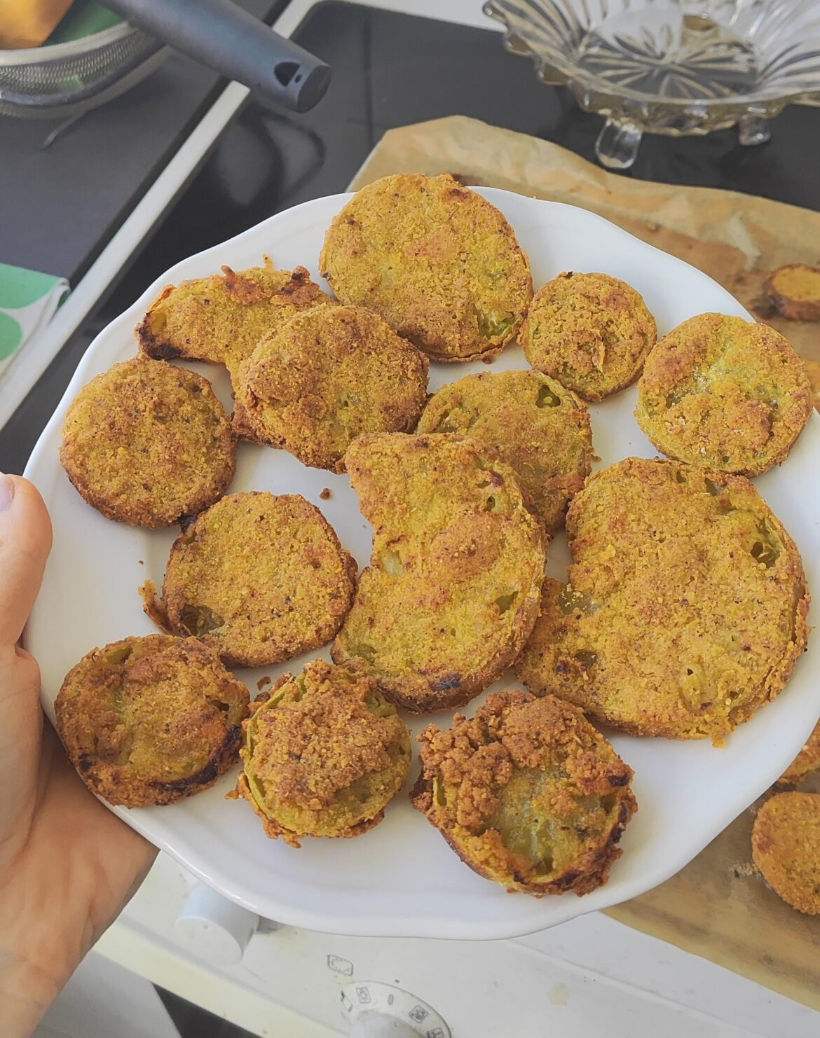 fried” green tomatoes! ~400 calories fried" green tomatoes! ~400 calories