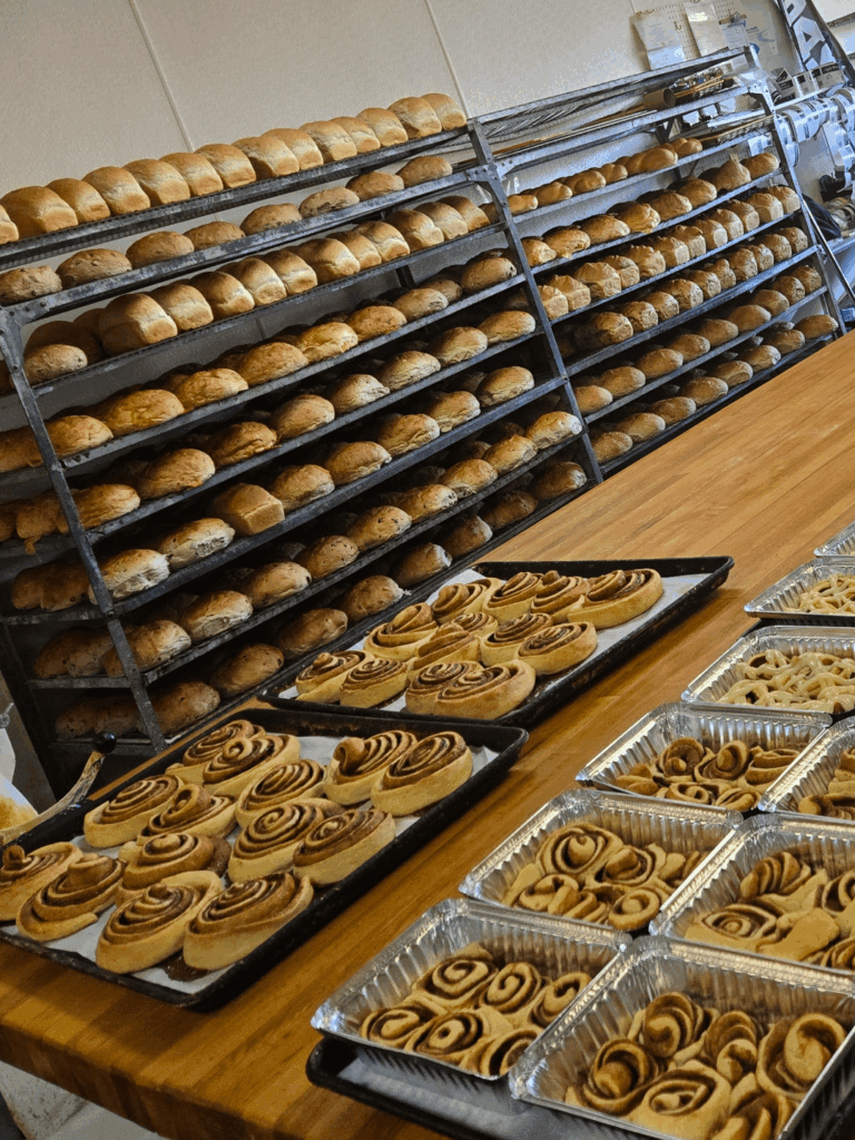 Our bake yesterday morning. Part of it anyway. Happy Thanksgiving!