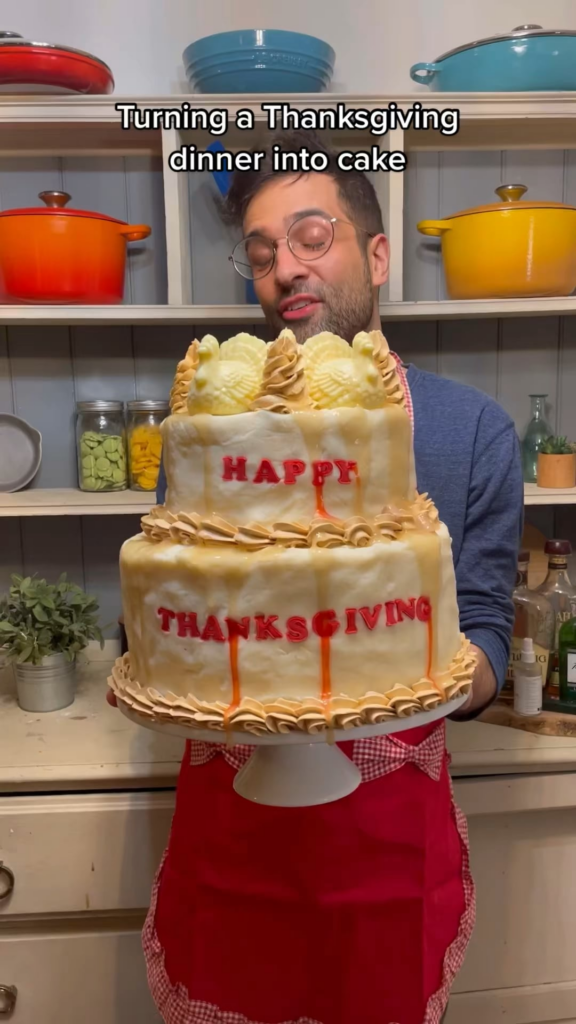 Thanksgiving dinner cake…
