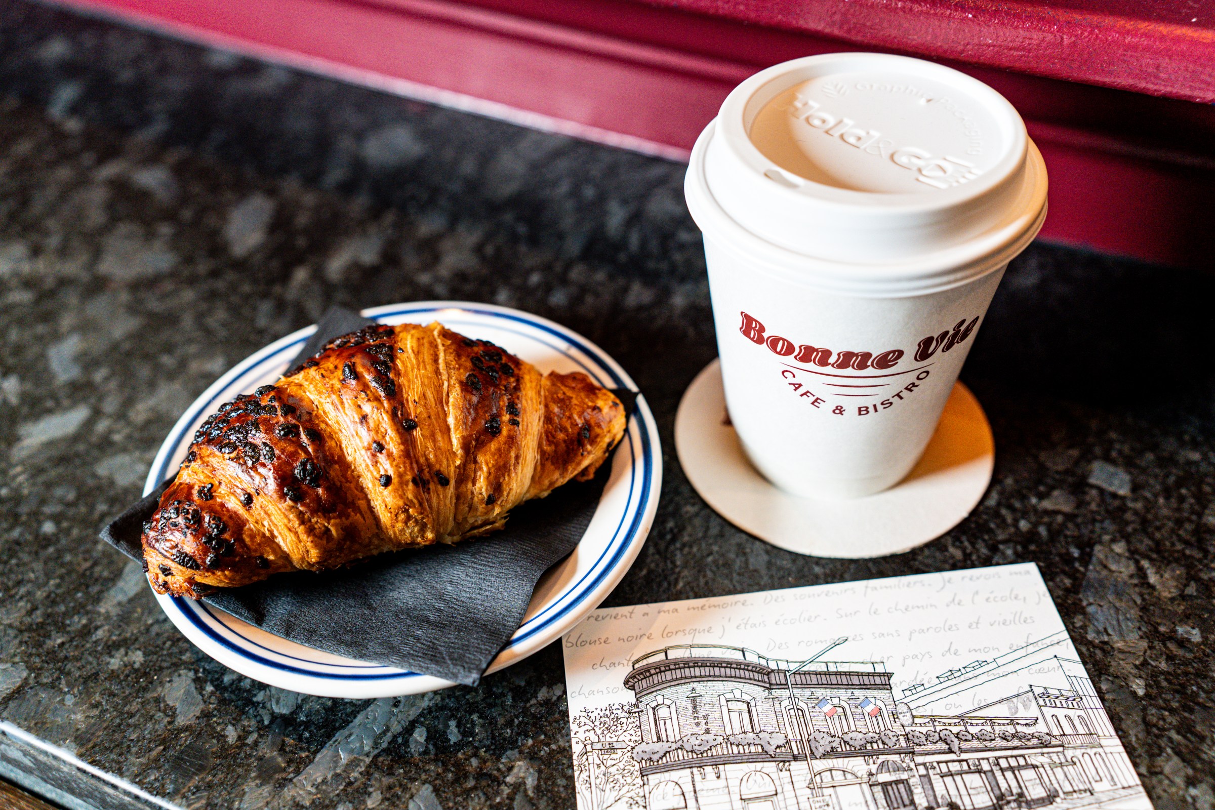Bonne Vie will sling croissants and coffee in the morning.