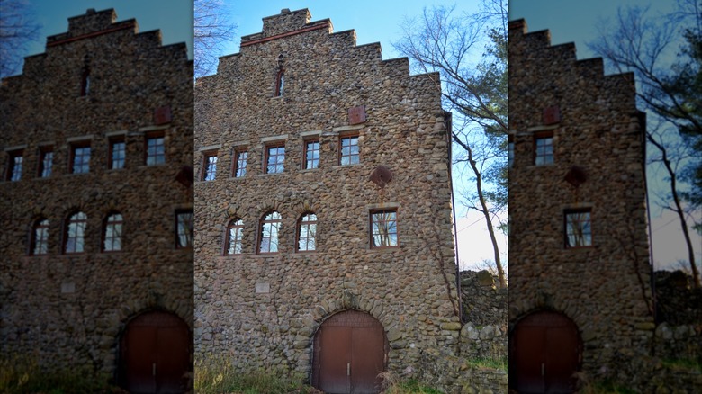 Facade of old stone building at Brotherhood Winery