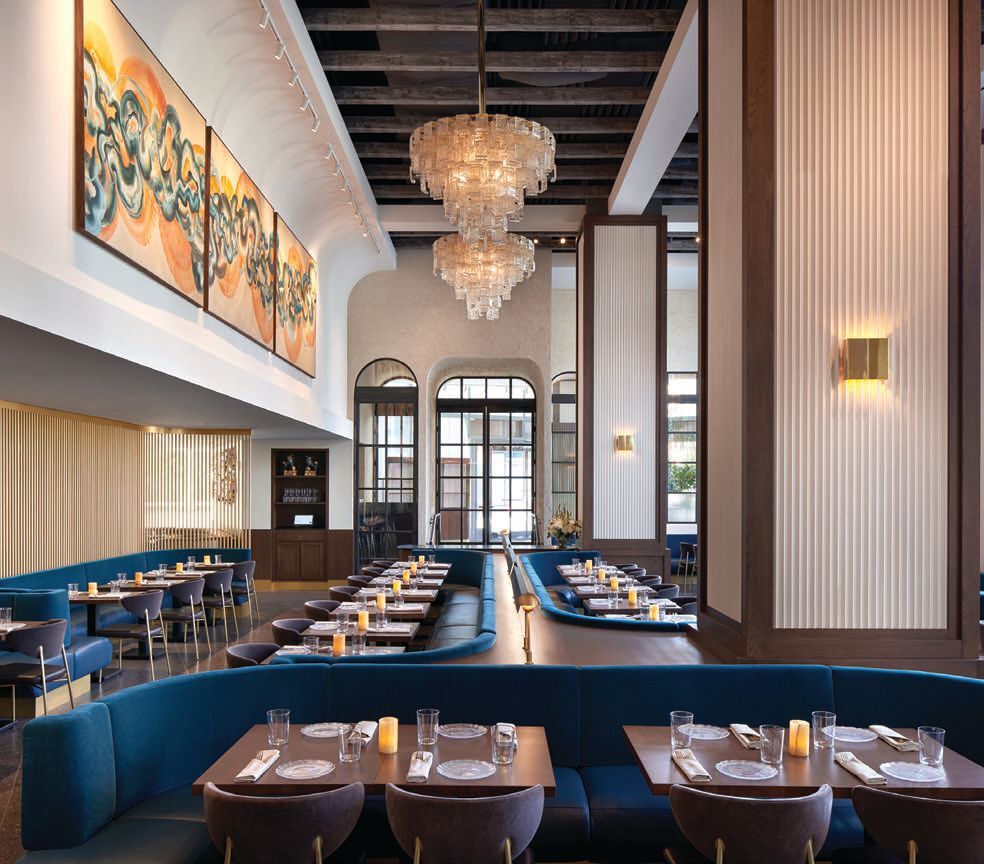 The gorgeous dining room at L’Ardente. PHOTO BY: GREG POWERS