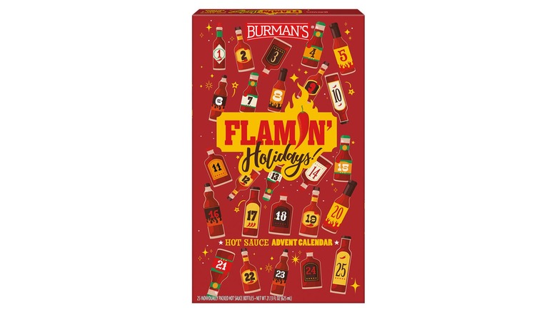 The Burman's Flamin' Holidays hot sauce advent calendar from Aldi