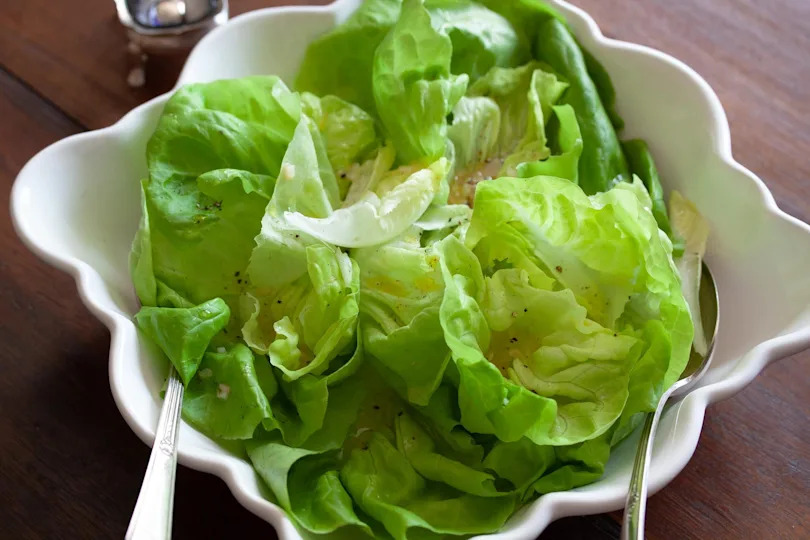 butter lettuce salad with shallot vinaigrette