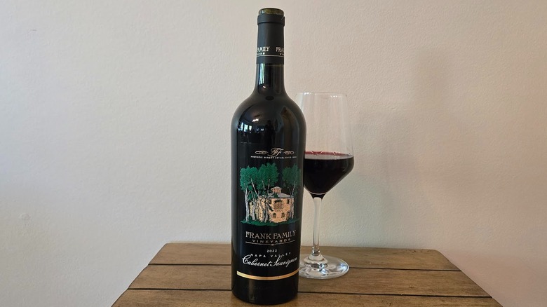Frank Family Napa Valley Cabernet Sauvignon and glass