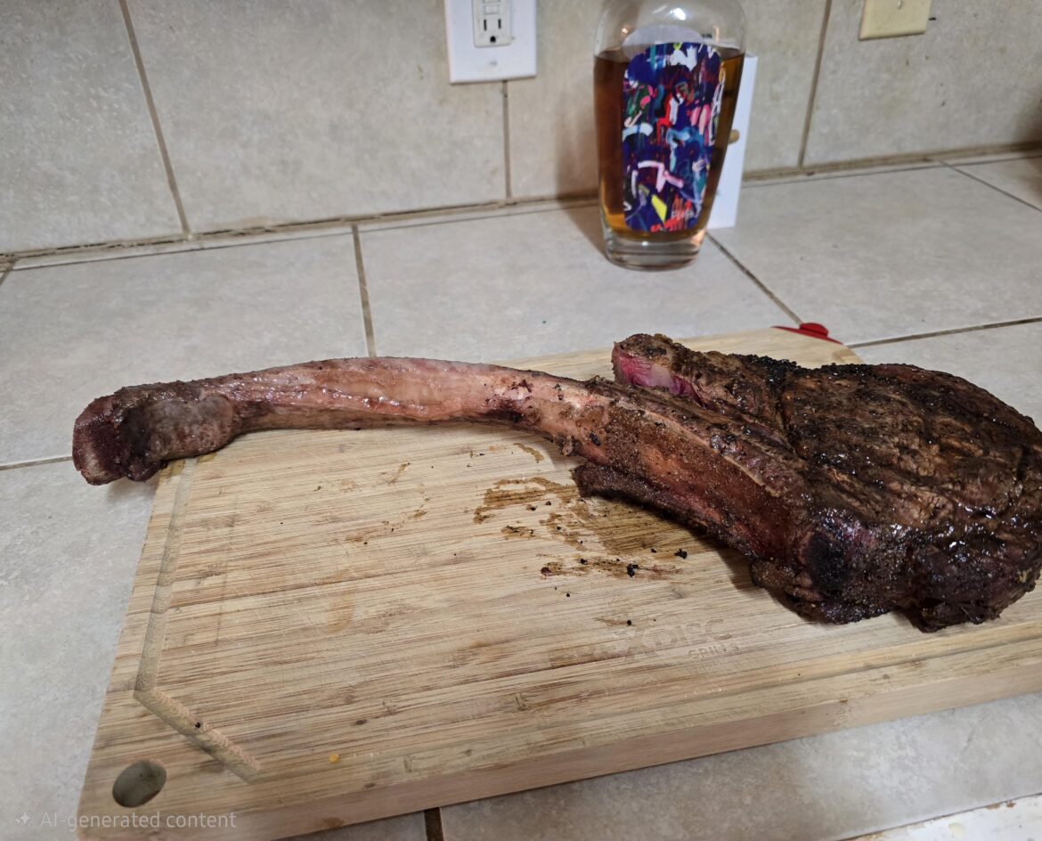 The wofe bought me a tomahawk and a nice bottle of bourbon so I could celebrate my 250th birthday. Semper fi, and happy birthday to all the steak loving Marines out there.