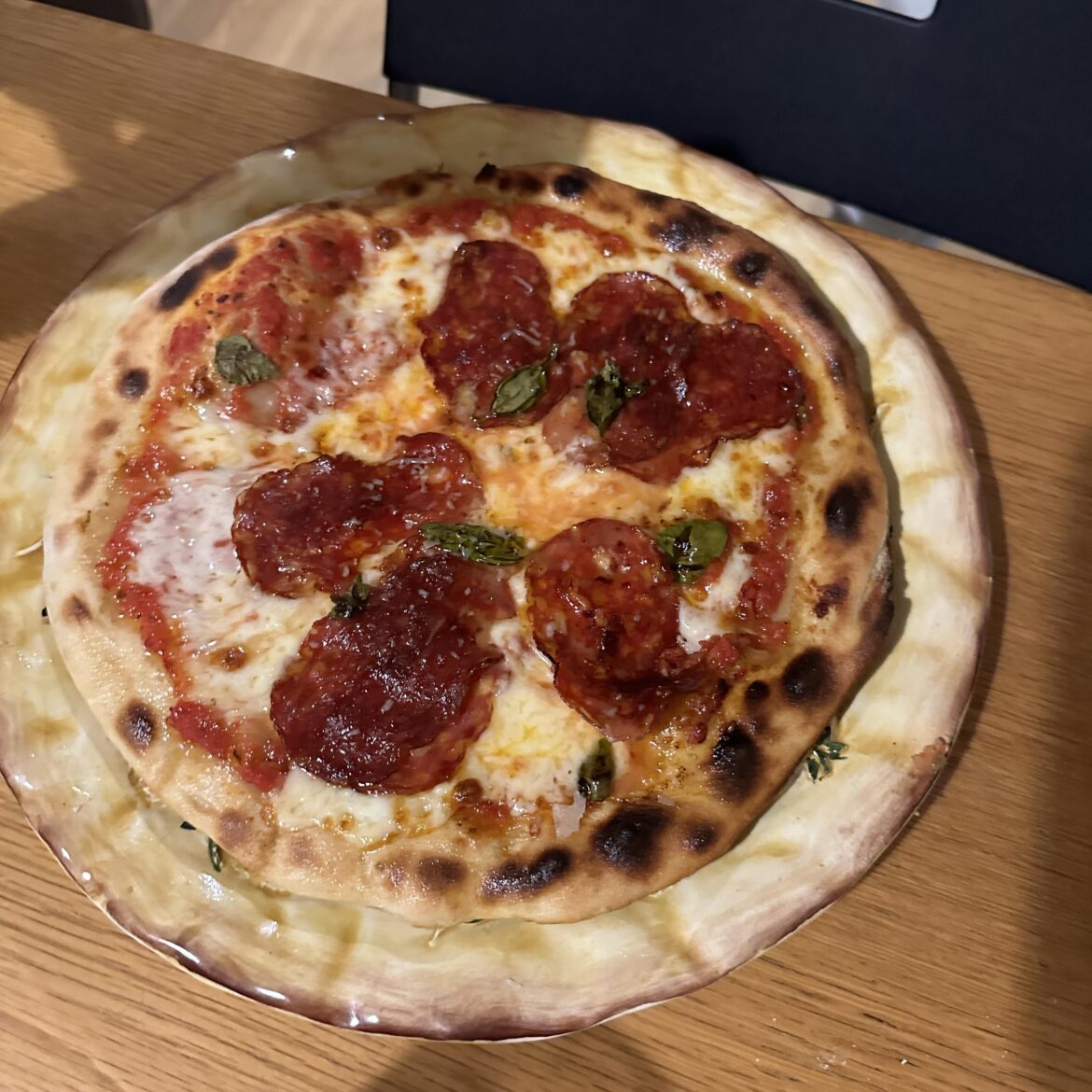 Homemade Pizza with Spianata Piccante