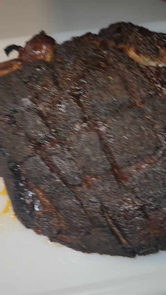 smoked and braised pulled ham