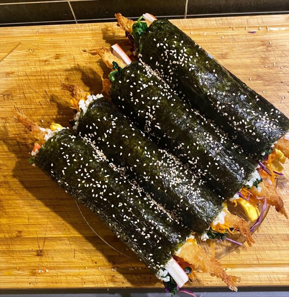 Second go at kimbap.