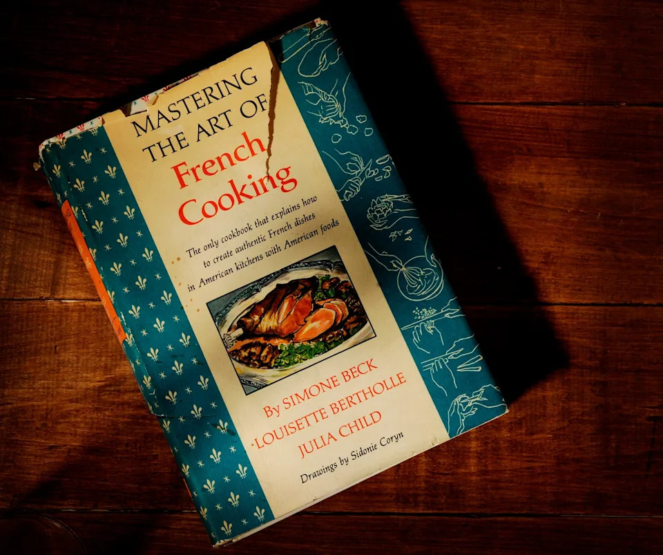 (cm) juliachildcookbook_cm an old original julia child cookbook, 