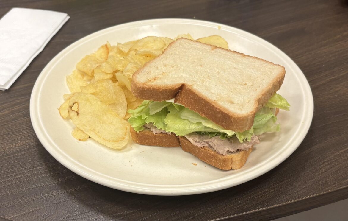 Obsessed with tuna sandwiches and Lays chips