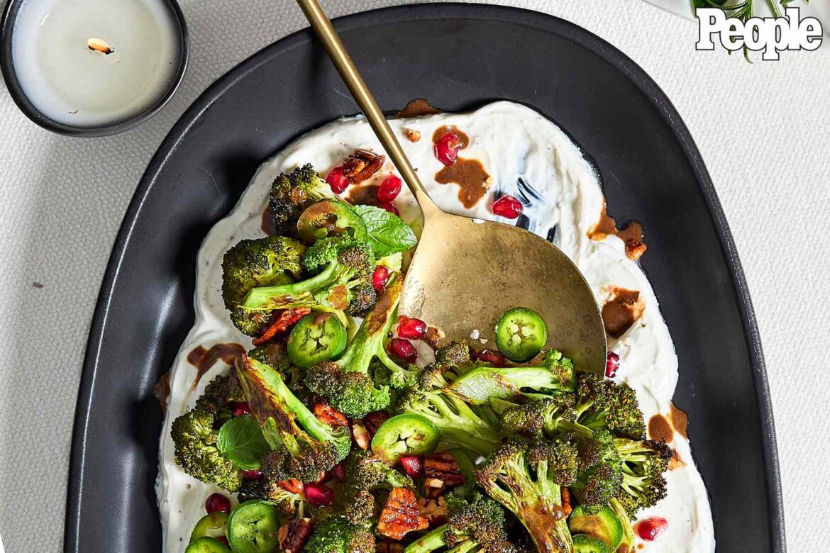 Lena Ciardullo’s Charred Broccoli with Pomegranate and Pecans Recipe Lena Ciardullo’s Charred Broccoli with Pomegranate and Pecans Recipe