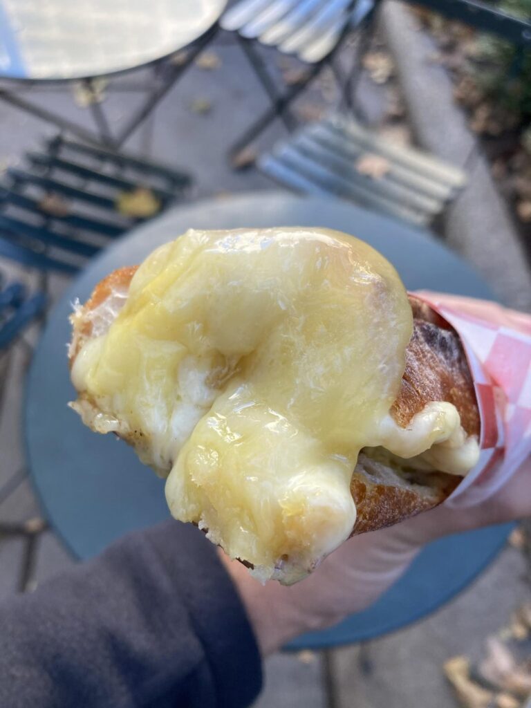 Raclette from the Baked Cheese Haus booth at the holiday markets, Lucy's braciole from San Gennaro, the Thanksgiving sandwich from Poulet Sans Tête. What are your annual treats?