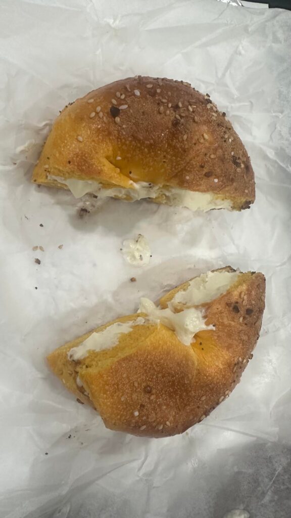 ny egg everything bagel w cc