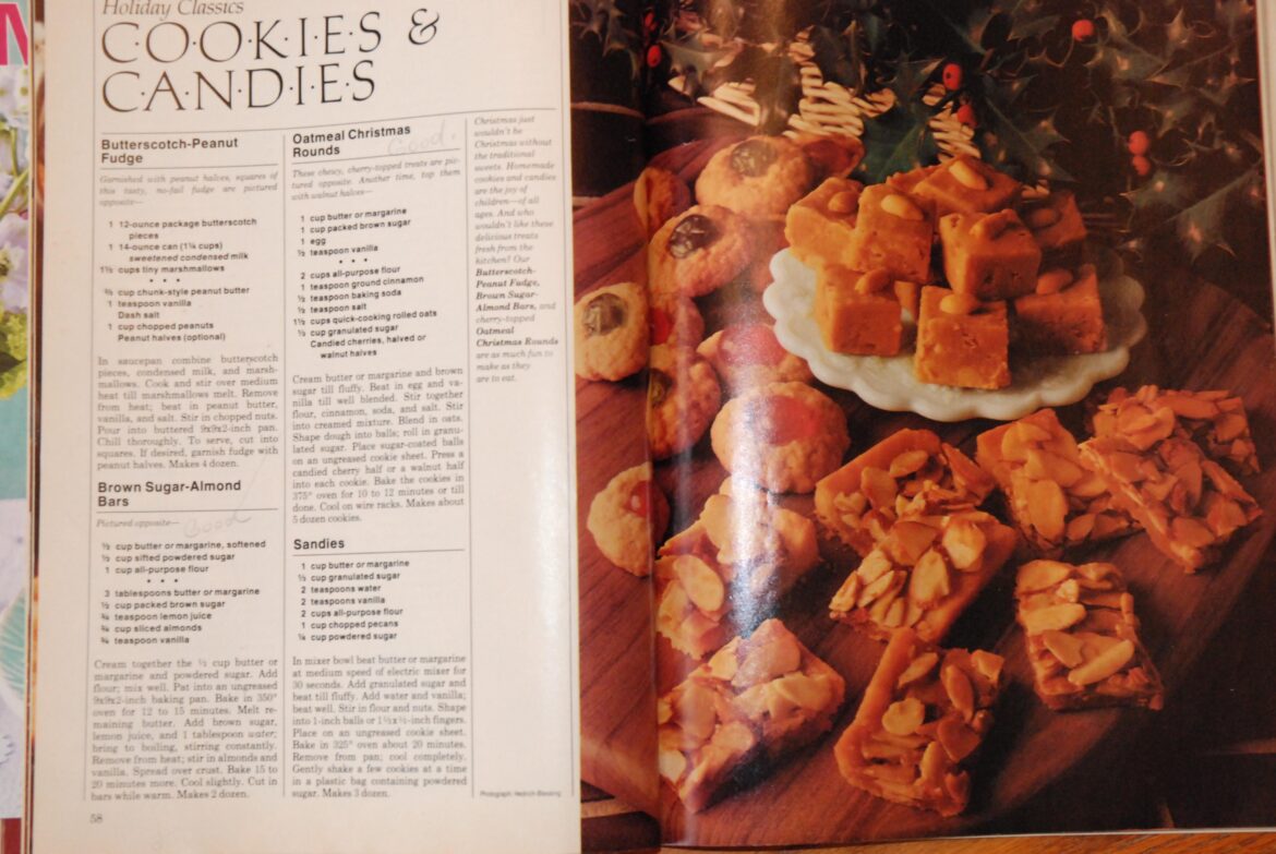 Oatmeal Christmas Rounds and Brown Sugar Almond Bars