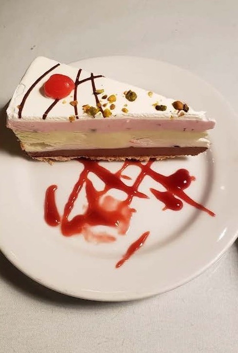 A piece of food on a plate