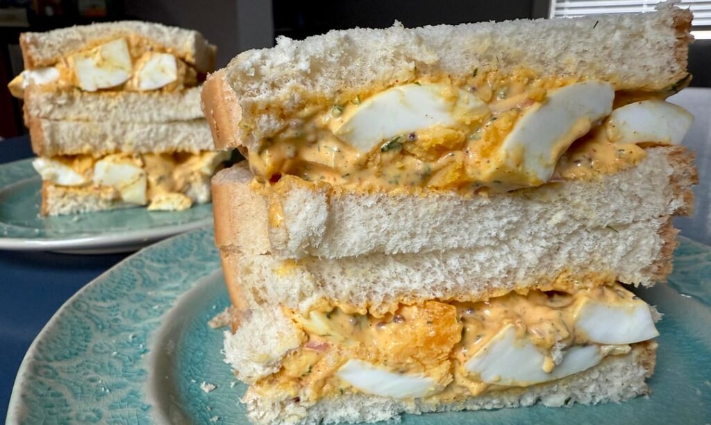 Made an egg salad sammie