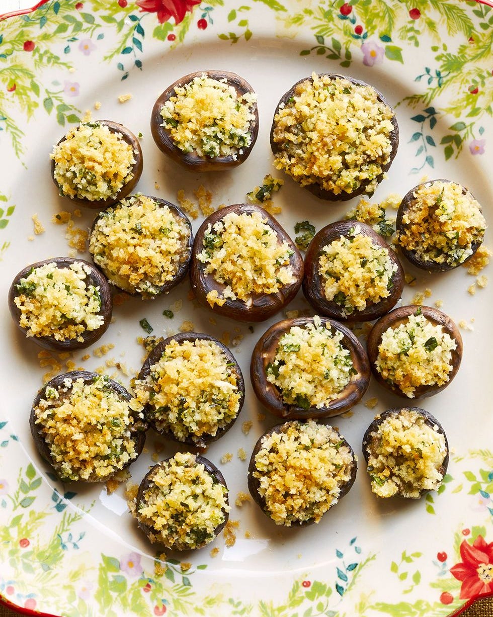 easy appetizers crispy brie stuffed mushrooms