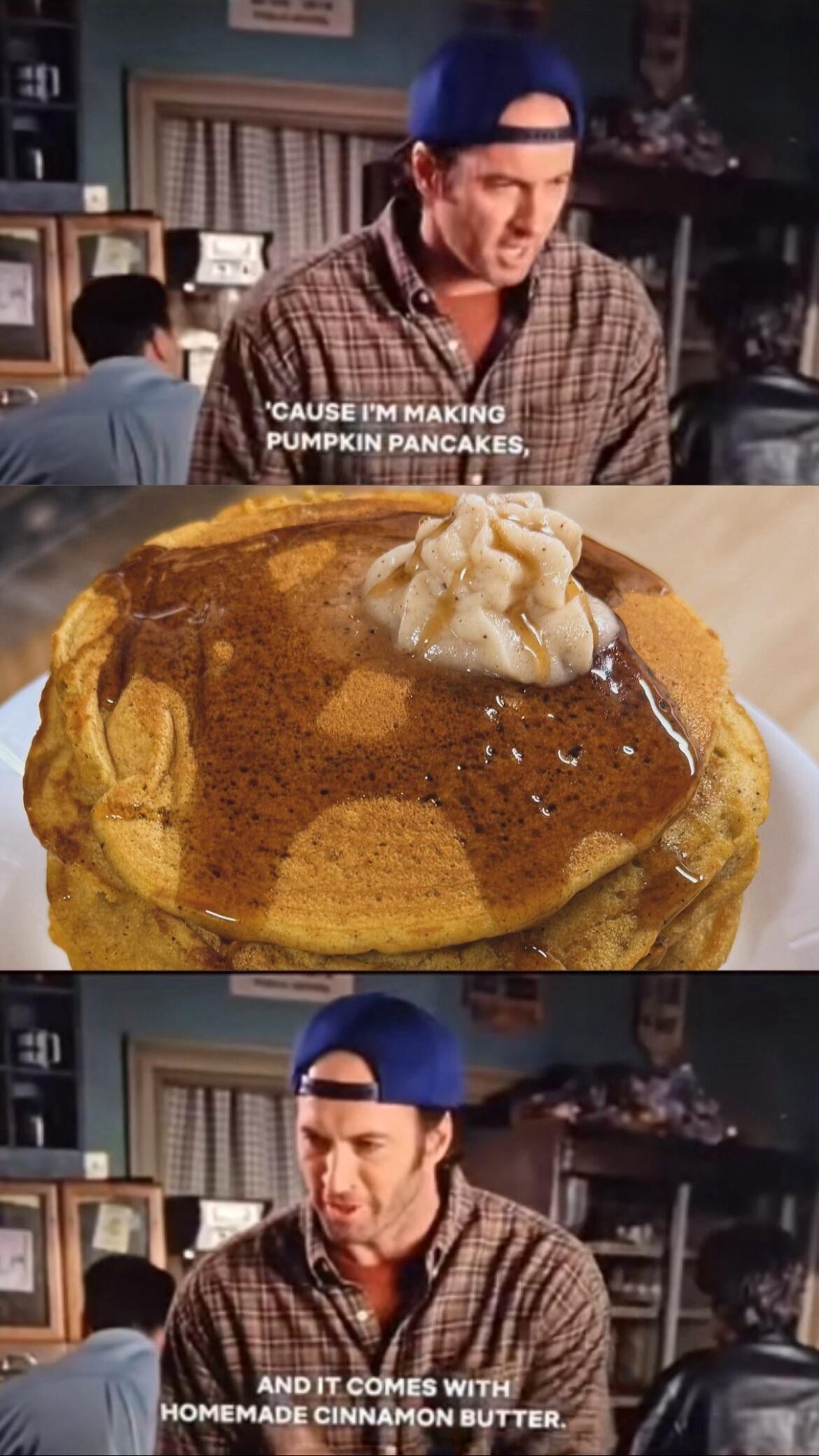 Luke’s Diner pumpkin pancakes