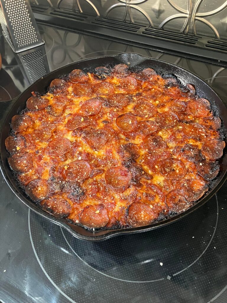 Gluten-free deep dish (inspired by Pequod’s in Chicago)