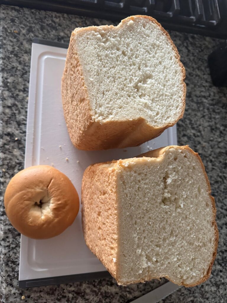 Big bagel for size comparison haha.