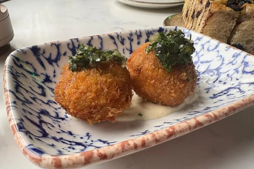 Crab arancini