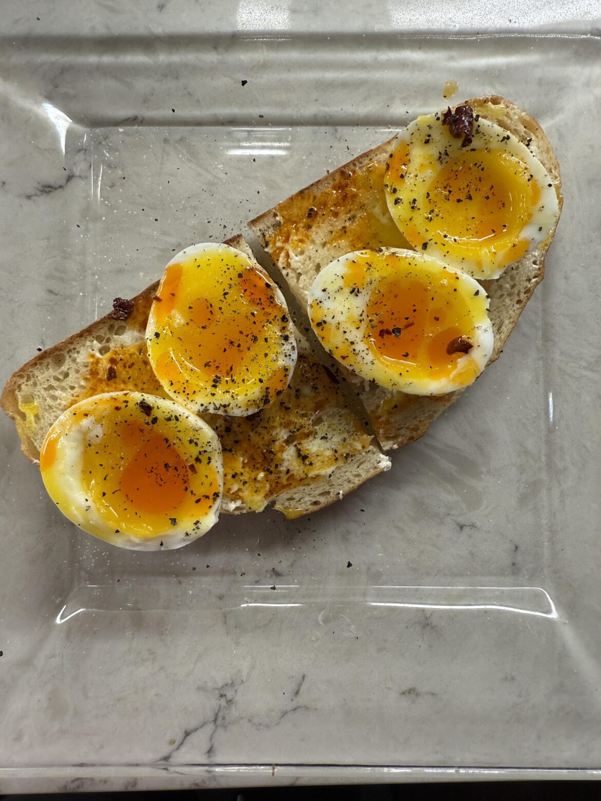 I made perfect jammy eggs