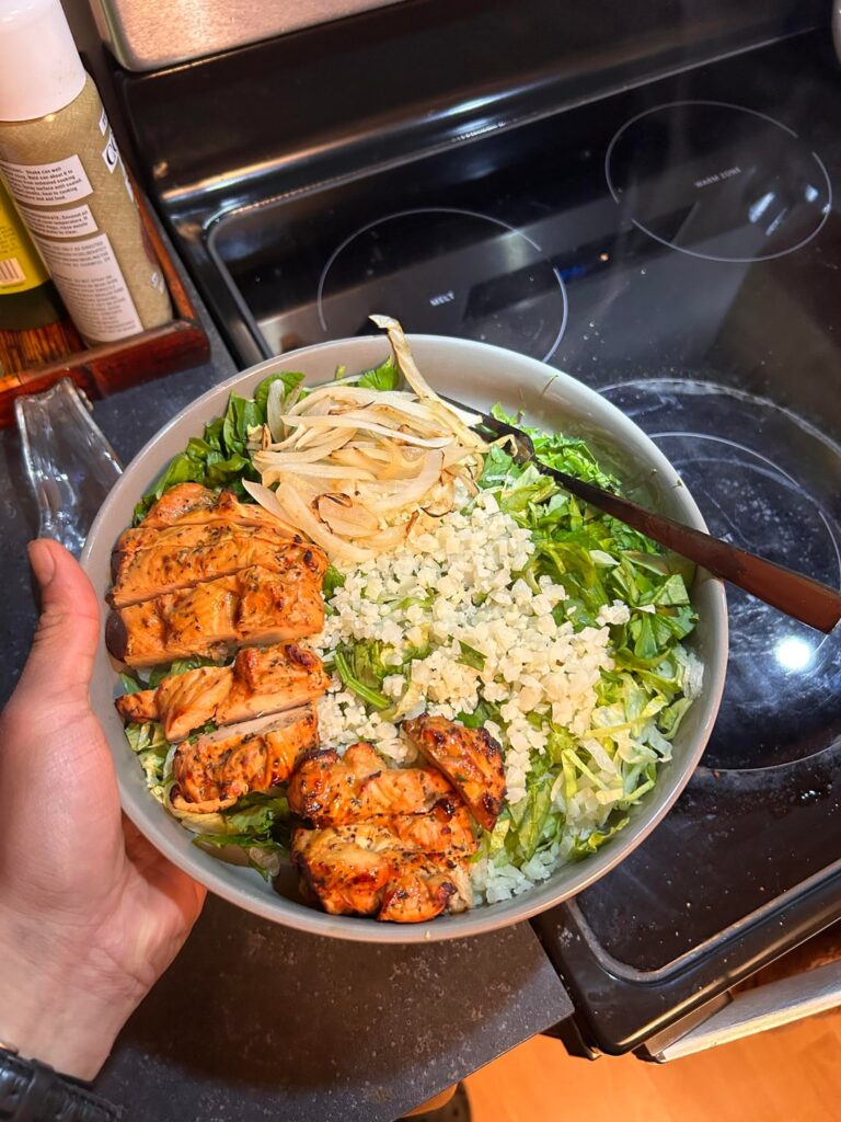sundried tomato+basil chicken with veggies
