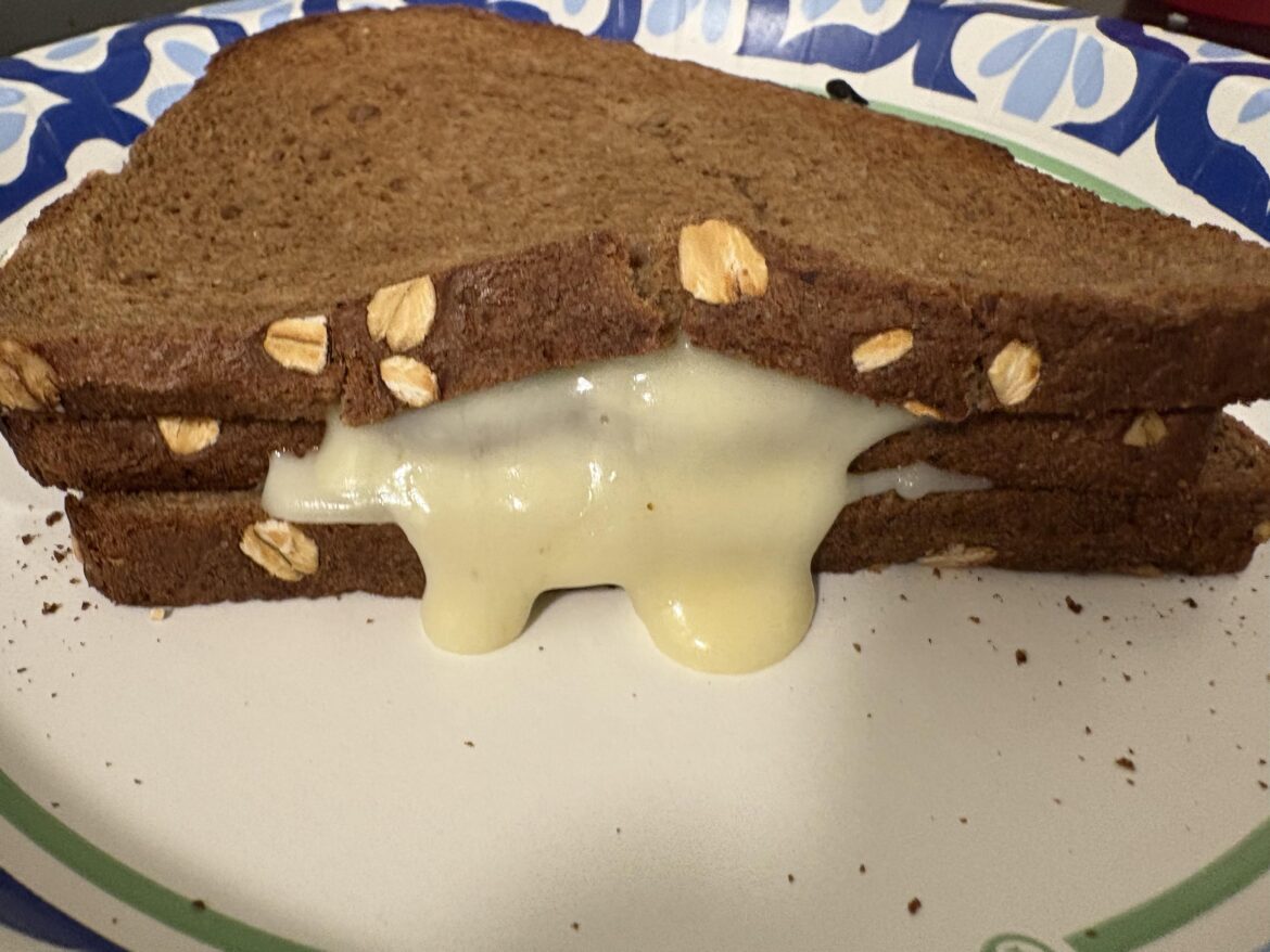 Brown Bread grilled cheese