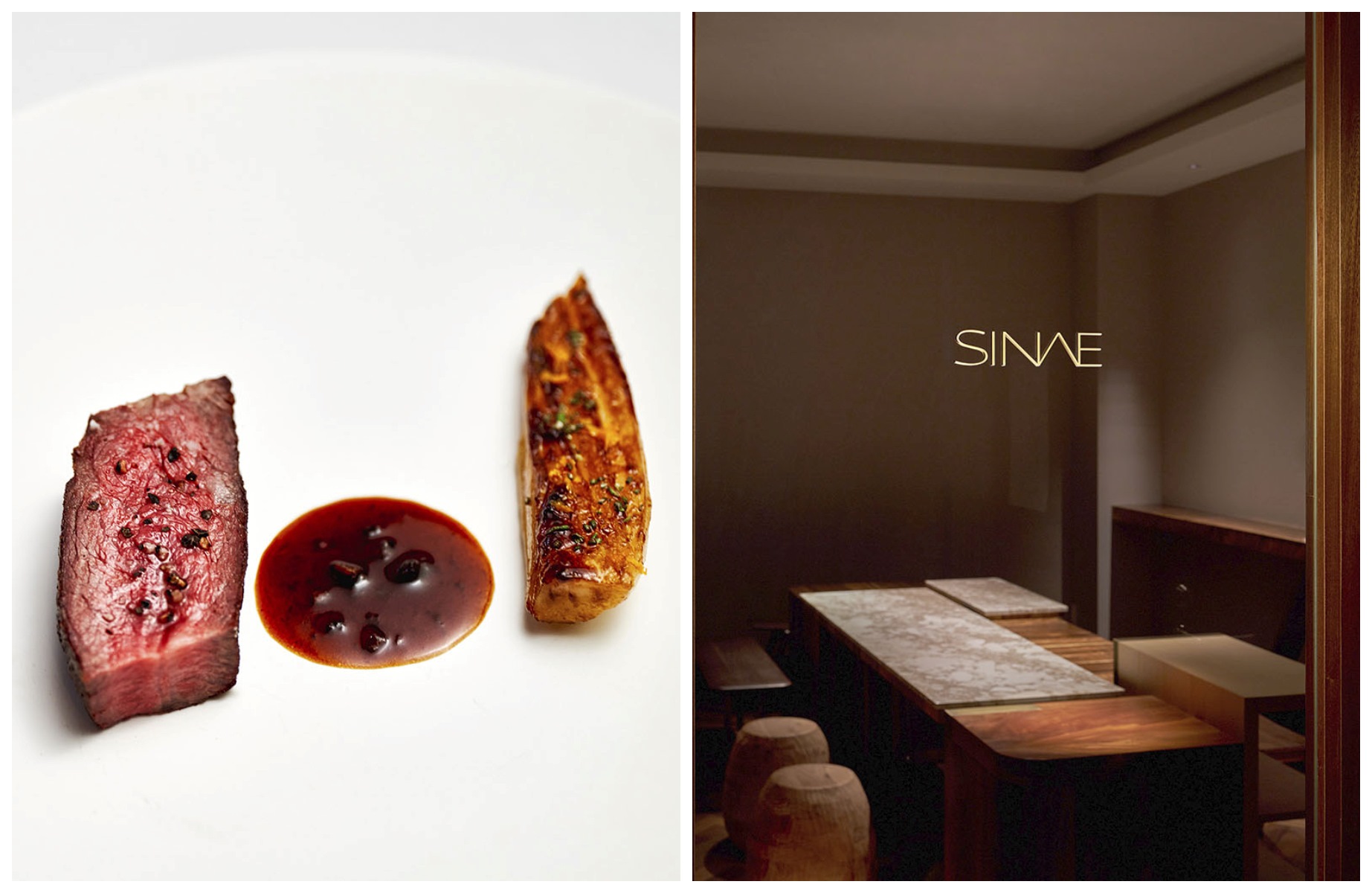 The chef’s table at SINAE offers a front-row view of Kazuhiko Daito’s artistry. © SINAE