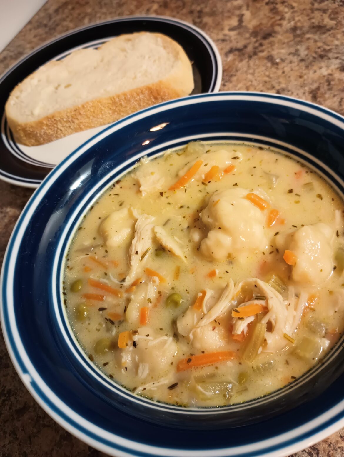 [homemade] chicken & dumpling soup bc I have the flu
