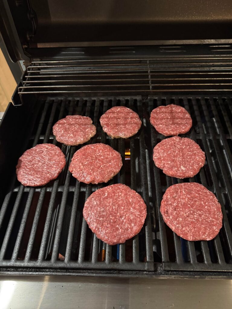 Quick and easy. Burgers for dinner.